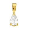 Pendentif zirconia en or