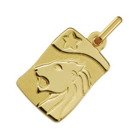 Médaille zodiaque Lion en or