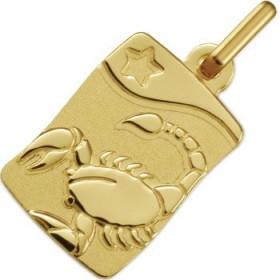Médaille zodiaque Scorpion en or