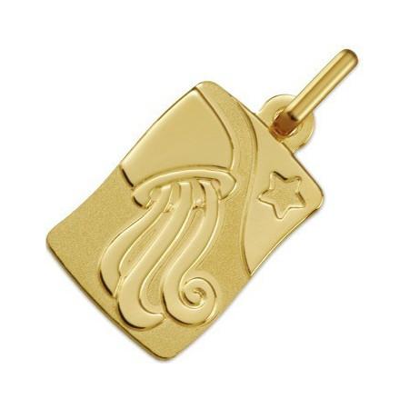 Médaille zodiaque verseau en or