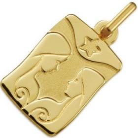 Médaille zodiaque Gémeaux en or