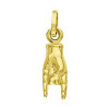 Pendentif main porte bonheur italien en or