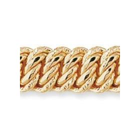 Bracelet mailles américaine en or