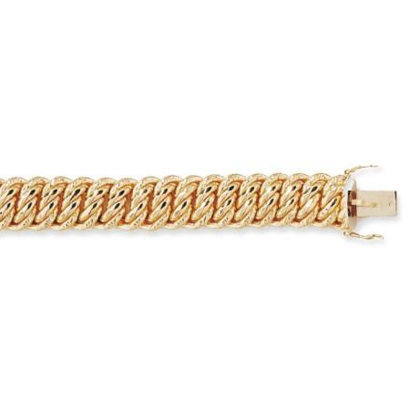Bracelet mailles américaine en or
