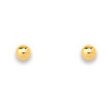 Clous d'oreilles boules en or 3 mm