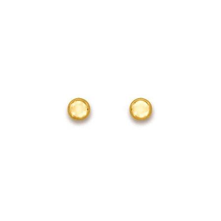 Clous d\'oreilles en or boules 4 mm - Bijouterieonline.com