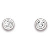 Clous d'oreilles en or et oxydes de zirconium