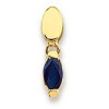 Pendentif articulé en or avec saphir