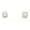 Clous d'oreilles en or et oxydes de zirconium