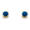 Clous d'oreilles en or avec saphirs
