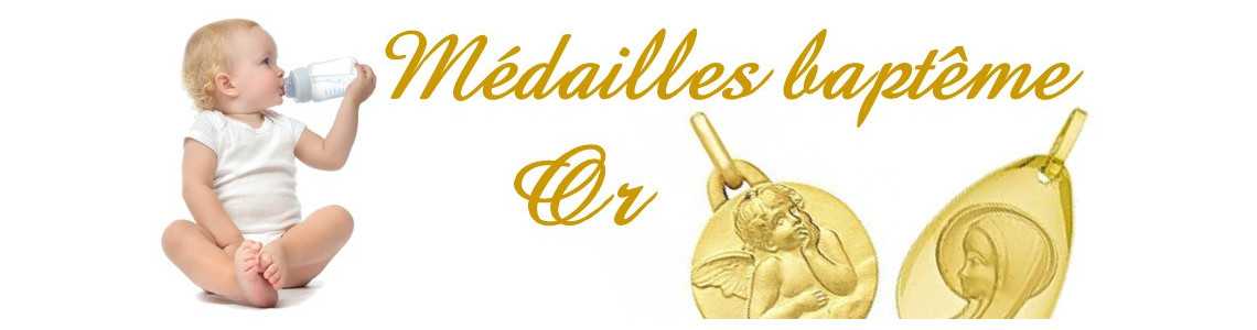 Médailles de bapteme en or