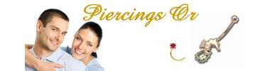 Piercings en or