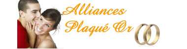 Alliances plaqué or