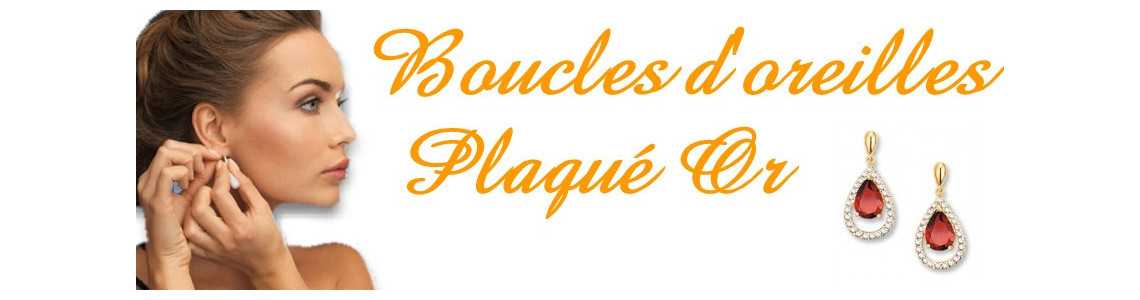 Boucles d'oreilles plaqué or