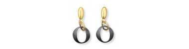 Boucles d'oreilles en acier