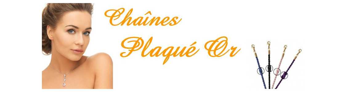 Chaînes plaqué or
