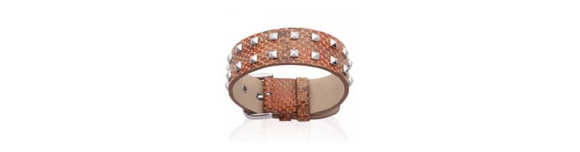 Bracelets en acier, cuir...