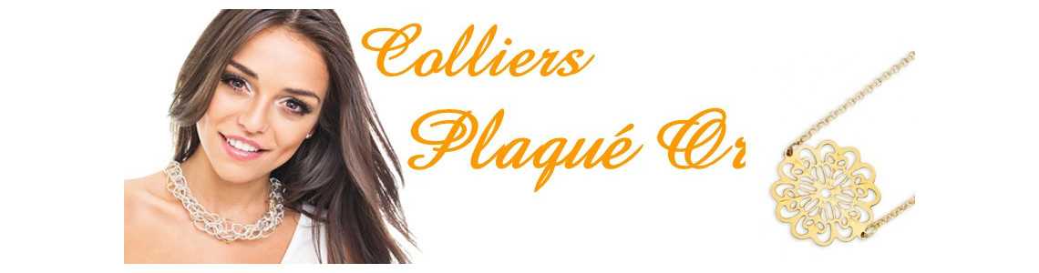 Colliers plaqué or
