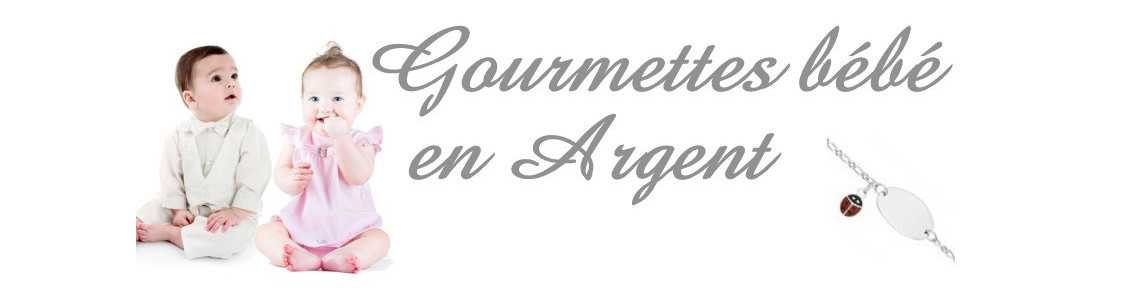 Gourmettes bébé en argent