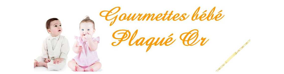 Gourmettes bébé plaqué or
