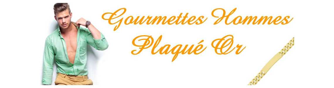 Gourmettes adulte plaqué or