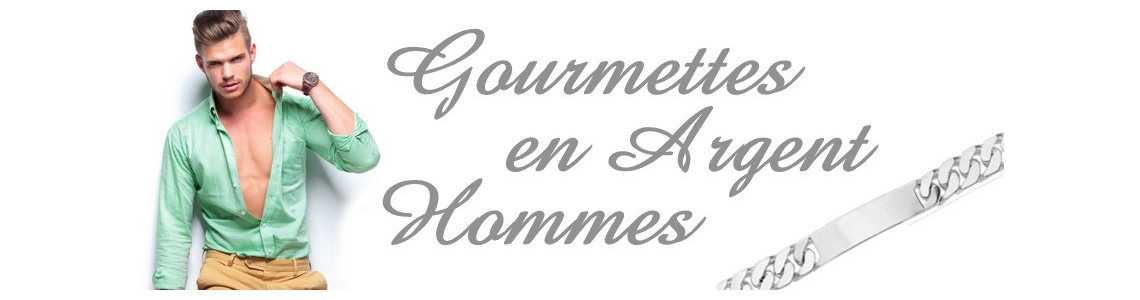 Gourmettes adulte en argent