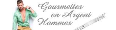 Gourmettes adulte en argent