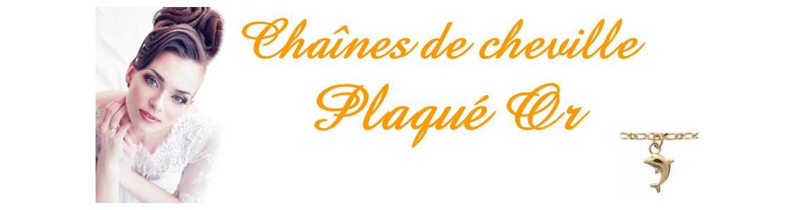 Chaînes de chevilles plaqué or