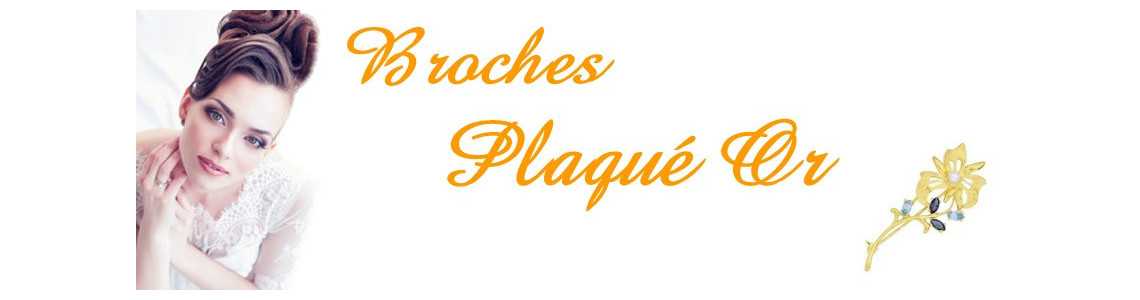 Broches plaqué or
