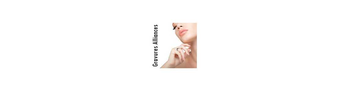 Gravures alliances mariage