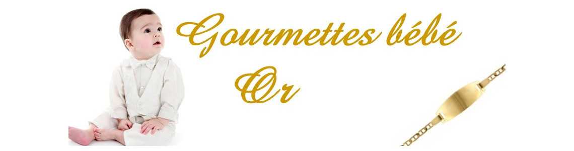 Gourmettes bébé en or