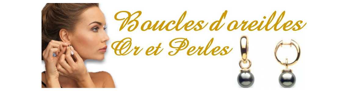Boucles d'oreilles en or et perles de culture