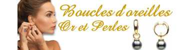 Boucles d'oreilles en or et perles de culture