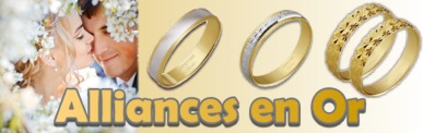 mariage : alliances en or